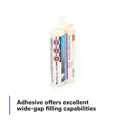 3M Super-Fast Repair Adhesive, 04747, 1.6 fl oz Cartridge, Tranlucent Color - size: 47.3 mL