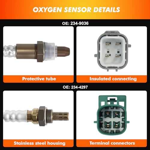 Oxygen Sensor Fit for Nissan Frontier Xterra Pathfinder 4.0L 2011-2012 - size: 234-9036 234-4297 234-4313