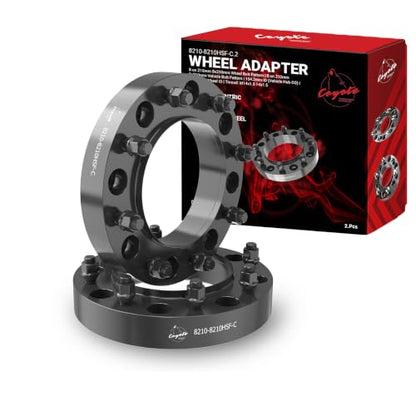 Wheel Accessories Parts 2 Pcs Steel Hub Centric Wheel Spacers 8 on 210mm 1.5 Inch Thick 154.2mm Hub M14x1.5 14x1.5 Thread Stud Fits Chevrolet Silverado GMC Sierra 3500HD (Dually - Front Only) - size: With Lip, style: 1.50" Steel (2 Pack)