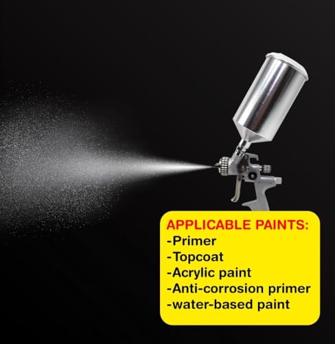 LAUCO KOTA HVLP Spray Gun Nozzle, Compact Aluminum Paint Sprayer (1.3 mm) 60819 - size: 1.3 mm