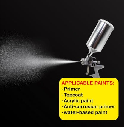 LAUCO KOTA HVLP Spray Gun Nozzle, Compact Aluminum Paint Sprayer (1.4 mm) 60822 - size: 1.4 mm