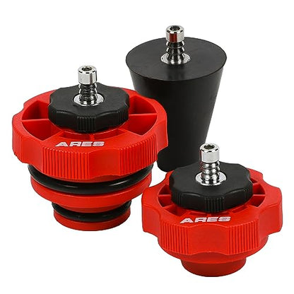 ARES 18069 3-Pc Power Steering Adapter Kit - for Manual Vacuum Pumps