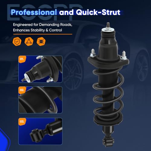 ECCPP Complete Strut Assembly Shock Absorber for Honda Civic 2001-2005 - size: 171340L 171340R