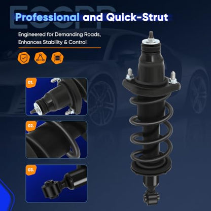 ECCPP Complete Strut Assembly Shock Absorber for Honda Civic 2001-2005 - size: 171340L 171340R
