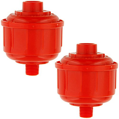 TCP Global 2-Pack Mini Spray Gun Filters with 1/4" Threads - size: Pack of 2