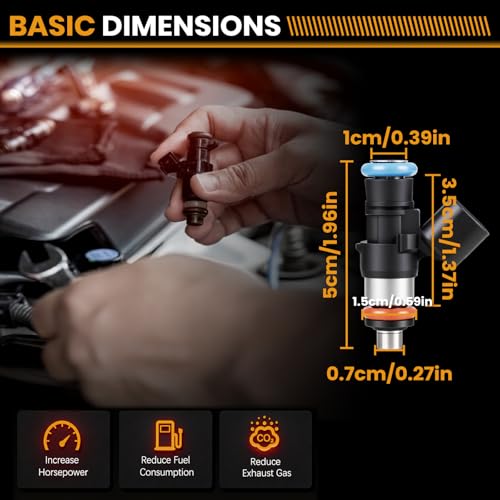 Fuel Injectors 0280158191 Compatible with Ford Lincoln V6 3.5L 3.7L - size: 0280158191 6P