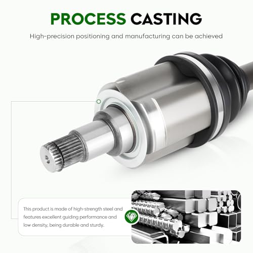 2PCs Front CV Axle Shaft Assembly for 2007-2017, 2.5L 3.6L