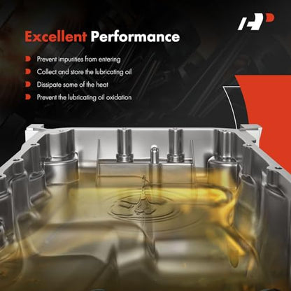 A-Premium Engine Oil Pan Sump with Drain Plug