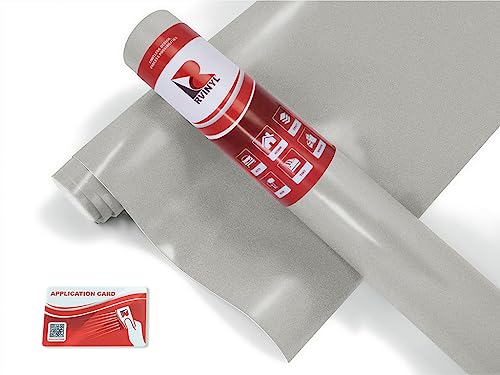 RVINYL Avery Dennison SW900 805-M Satin Silver Metallic Supreme Wrapping Film Vinyl Vehicle Car Wrap Sheet Roll - (12in x 60in w/Application Card) - color: Satin Silver Metallic, size: 1ft x 5ft