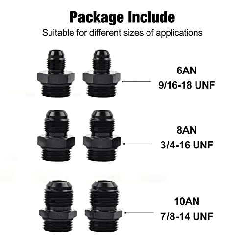 EVIL ENERGY Inline Fuel Filter 100 Micron with 6AN 8AN 10AN Adapter Universal 50MM