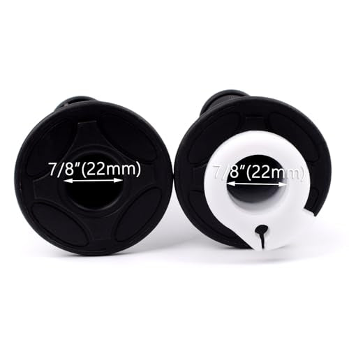7/8 22mm Twist Throttle Accelerator Soft Rubber Handle Grips,mini Bike Throttle Assembly for 50cc 90cc 110cc 125cc Mini/Pit/Dirt/ATV Quad Pocket Bike (Black) - color: Black