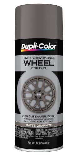 Dupli-Color Wheel Paint, Matte, Graphite, 12 oz - color: Graphite, size: 1 Count (Pack of 1)