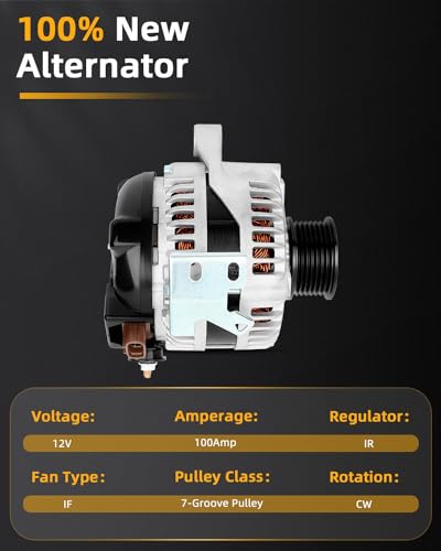 OCPTY Alternator for Toyota for Camry 2002-2006,for RAV4 2001-2005 - size: 100AMP, style: for Toyota Camry 2002-2006,for RAV4 01-05