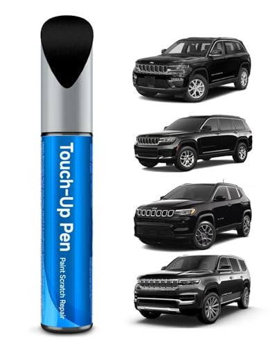 Touch Up Paint Compatible with Jeep Exact Match Touch Up Paint Car Scratch Repair (Diamond Black Crystal Pearl(PXJ/KXJ) Compatible with Cherokee/Compass/Grand-Cherokee/Grand-Wagoneer/Wagoneer) - color: Diamond Black Crystal Pearl(PXJ/KXJ) Compatible with