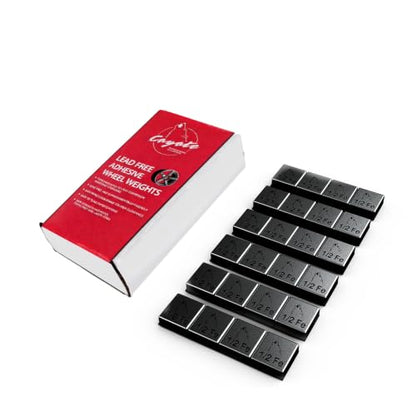 Wheel Accessories Parts 1/2 Oz. 0.50 Oz. Black Low Profile Stick-On Adhesive EasyPeel Tape Wheel Balancing Weights 1.70 kgs 3.75 lb Box US Made Tape 120 Pcs per Box - size: 120 Pcs Black, style: 1/2 Oz Segment