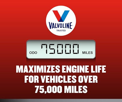 Valvoline Full Synthetic High Mileage with MaxLife Technology 10W-30 Motor Oil 1 QT - size: 1 qt (Pack of 1), style: Full Synthetic High Mileage