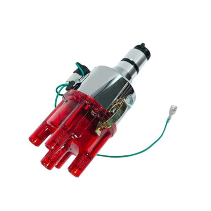 New 009 Centrifugal Distributor Chrome Compatible With VW Bug Buggy Ghia Bus, Replace 9230081094 - color: 3# Red 009 9230081094