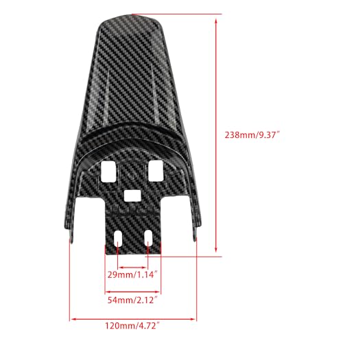 Surron Rear Fender Imitation Carbon Fiber Mud Guard Fender Replacement for Light Bee X/S Segway X160/X260 Electric Dirt Bike - color: Rear Fender, size: Carbon Fiber Print