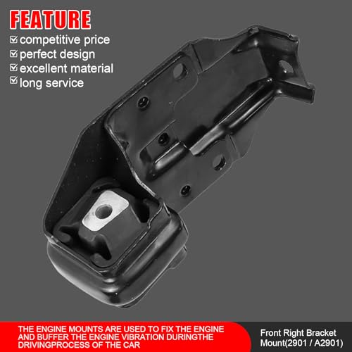 6Pcs Engine Motor & Trans Mount Kit Fit for 2000-2005 Chevrolet Impala 3.4L - size: 2000-2005 for Chevy Impala 3.4L,3.8L