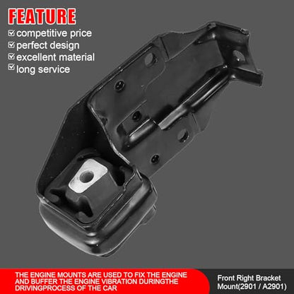 6Pcs Engine Motor & Trans Mount Kit Fit for 2000-2005 Chevrolet Impala 3.4L - size: 2000-2005 for Chevy Impala 3.4L,3.8L