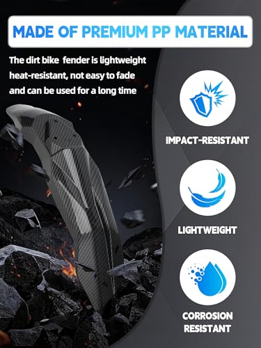 Front Fender for Talaria Sting MX3 MX4 MX5-Carbon Fiber Pattern - color: Carbon Fiber Pattern-3