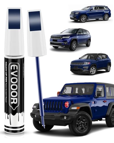 PBM/SBM Ocean Blue Touch Up Paint Compatible with JeepExact Match 2 in 1 Touch up Paint for Chips and Nicks Repair - color: Ocean Blue(PBM/SBM) Compatible with Cherokee/Commander/Compass/Grand-Cherokee/Liberty/Patriot