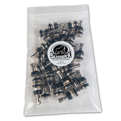 Silverback TR416 Nickel Plated Brass Truck Tire Valves, 25 Pack - size: TR416