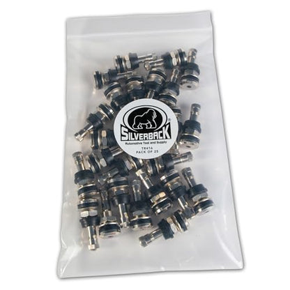 Silverback TR416 Nickel Plated Brass Truck Tire Valves, 25 Pack - size: TR416