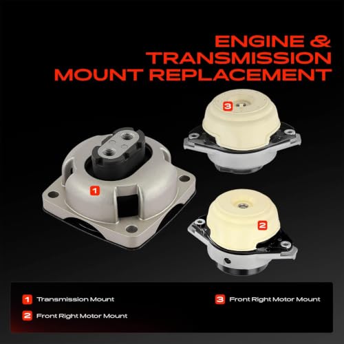 A-Premium Engine Motor Mount and Transmission Mount Kit, Set of 3