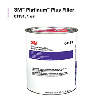 3M Platinum Plus Filler 01131, Lightweight, Stain Free, Tack Free, Quick Application, 1 gallon - style: Can (Package_Form)