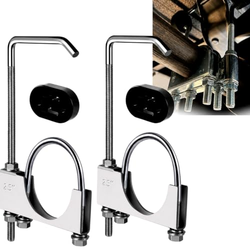 2 Pcs 2.5" Exhaust Hangers, Universal Muffler Hangers