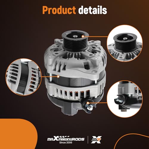 maXpeedingrods Alternator for Ford F150 2011-2014 V8 5.0L 4951cc 302cid, 11532 104210-6270 CL3T-10300-AA AL3T-10300-CA