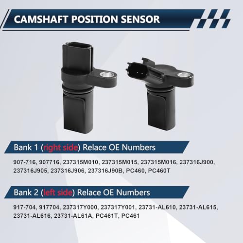 Camshaft Position Sensor Left & Right Kit Compatible with Nissan Infiniti