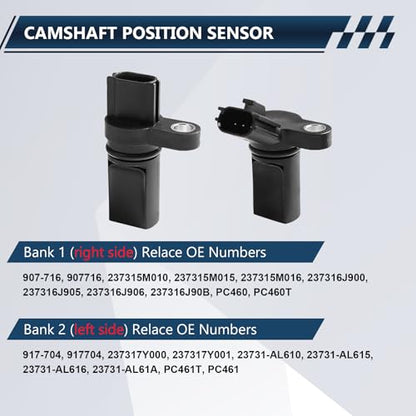 Camshaft Position Sensor Left & Right Kit Compatible with Nissan Infiniti