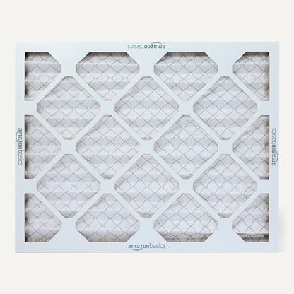 Amazon Basics MERV 5 AC Furnace Air Filter, 16x20x1 inches, 6-Pack (Actual Size: 15.75" x 19.75" x 0.75") - style: Merv 5