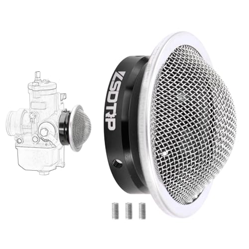 Carburetor 38mm Air Filter Clean Velocity Stack Short Fast Intake for VM22 PZ22 PZ26 PZ27 PD18J NC50 PHBH PHB PD18J(Titan,38mm-H20) - color: Titanium, size: 38mm