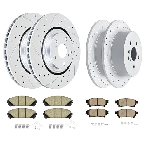 Acinoparts Front & Rear Brake Kit for 2008 2009 2010 2011 2012 2013 2014 - size: HMBK3151131507