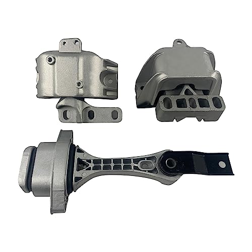 BST BSSP 3PCS A6929 A6930 A6935 Engine & Trans Mount Set Compatible with 2000-2005 VW Jetta 1.8L 2.0L Engine Motor&Transmission Mounts Set for 2000-2005 Volkswagen Golf for 99-05 Bettle 1.8