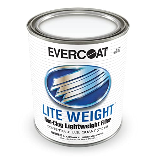 Evercoat Lite Weight Body Filler - Clog-Free Body Filler for Aluminum, Fiberglass & More - 25.36 Fl Oz