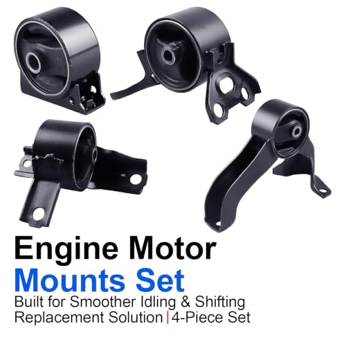 4PCS Engine Motor Mount Set Compatible with Lancer Outlander 2.0L 2.4L - size: 2008-2015 Mitsubishi Outlander