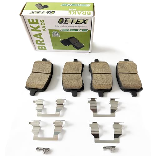 Front Ceramic Brake Pads Compatible with Chevy Malibu (2004-2012), HHR, Cobalt Sport, Pontiac G6 & Saturn Aura - Quiet Stop - Replaces D1160 - size: D1160