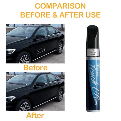 G1 Shadow Black Touch Up Paint for Ford Exact Match - color: Shadow Black(G1)