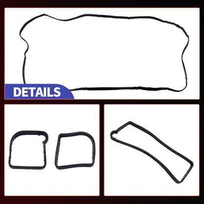 HiSport VS50639R1 Valve Cover Gasket Set for 2.0L 2.3L 2.5L - color: VS50639R1
