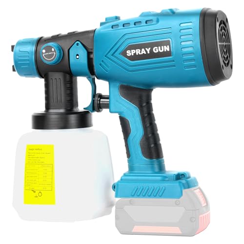 Cordless Paint Sprayer for Bosch 18v Battery,HVLP Spray Paint Gun with Brushless Motor and Copper Nozzle, 200W Paint Sprayer Gun for Home, Car, Furniture & Wall Painting (Battery Not Included) - color: FOR-LYB