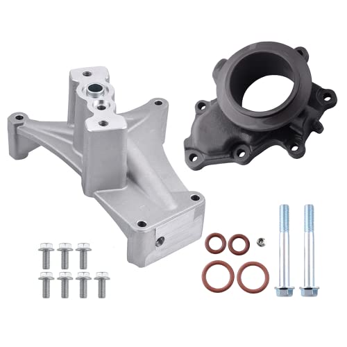 SPELAB EBP Valve Upgrade Turbo Pedestal & Exhaust Housing Compatible with Ford 7.3L Powerstroke 1999.5-2003 Bolts & Exhaust Housing + Diesel Turbo Pedestal