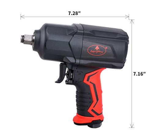 AEROPRO TOOLS Pneumatic Impact Wrench 1/2-Inch Air Impact Gun