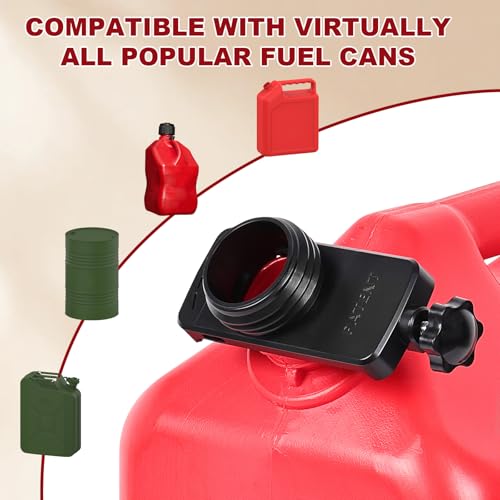 anngrowy Upgraded Cordless Fuel Transfer Pump Battery Powered or USB, Patented Adapter Fits Virtually All Cans, Gas Transfer Pump with Auto-Stop, 3.2 GPM, 51" Hose, Liquid Transfer Pump (Auto-stop) - style: Upgraded Auto-stop