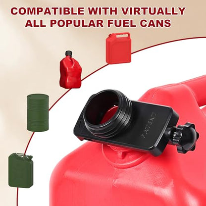 anngrowy Upgraded Cordless Fuel Transfer Pump Battery Powered or USB, Patented Adapter Fits Virtually All Cans, Gas Transfer Pump with Auto-Stop, 3.2 GPM, 51" Hose, Liquid Transfer Pump (Auto-stop) - style: Upgraded Auto-stop