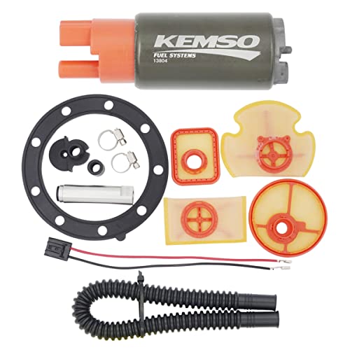 KEMSO 13804 Intank Fuel Pump for Sea-Doo/SeaDoo DI GTX RX LRV 3D (1998-2007) / XP/LRV DI (2002-2004) / GTI GSX GTX RFI LE 4Tec 130 155 800 (1998-2005) / GTI/RXP/RXT/Wake PRO/Spark/GTR (2008-2021) - size: 13804