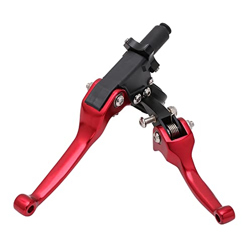 JFG RACING Motorcycle Clutch Brake Lever 7/8'' 22mm Folding Levers Aluminum Alloy Universal for 110cc 125cc 140cc 150cc SSR Apollo RFZ 125 DBX18/19 Xpro Coolster Thumpstar Baja Dirt Pit Bike Red - color: Red
